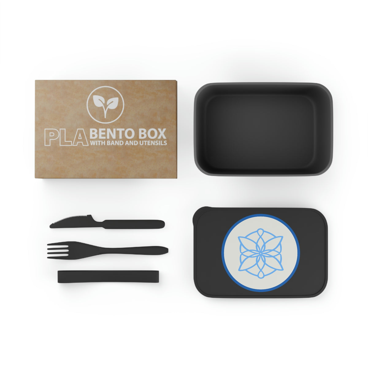 Symbo PLA Bento Box with Band and Utensils