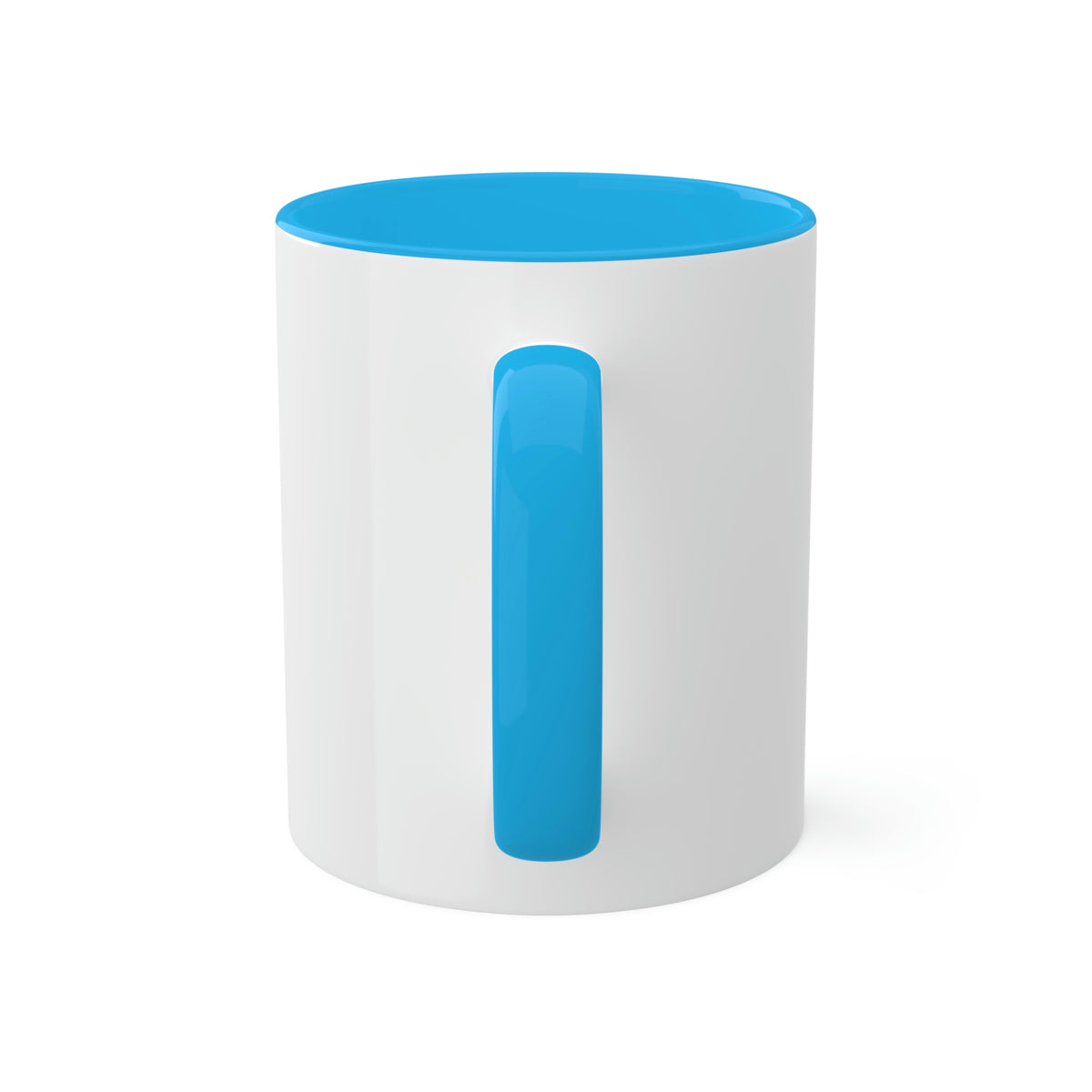 Just Be. Blue White Mug